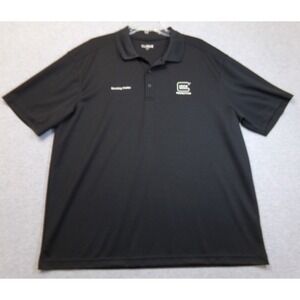 Clique Polo Shirt Glock Perfection Stocking Dealer Firearms Mens Black Size XL‎